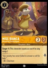 Miss Bianca - Rescue Aid Society Agent - 10/204 - Common - Cold Foil